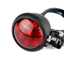 Load image into Gallery viewer, 1Pc 12V Motorcycle Tail Light LED Rear Brake Lamp For Cruiser Cafe Bobber Chooper Black Housing Plastic Red Lens Brake Lights Taillight