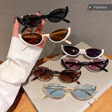Load image into Gallery viewer, Small Cat Eye Sunglasses Women Trendy Vintage Composite Shades Eyewear Fashion Luxury Brand Designer Sun Glasses