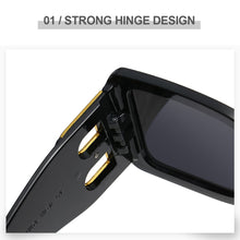 Load image into Gallery viewer, Oversized Square Sunglasses Women Retro Black Gradient Sun Glasses for Men Big Frame Sunglass UV400 Eyeglasse Shades