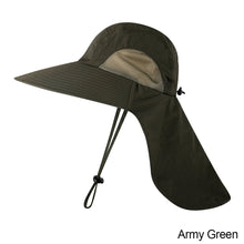 Load image into Gallery viewer, Wide Brim Bucket Hat with Neck Cover Quick Dry Large Brim Fishing Hat Outdoor Sports Jungle Hiking Hat Men Fishermen Sun Hat Cap