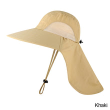 Load image into Gallery viewer, Wide Brim Bucket Hat with Neck Cover Quick Dry Large Brim Fishing Hat Outdoor Sports Jungle Hiking Hat Men Fishermen Sun Hat Cap