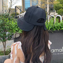 Load image into Gallery viewer, Soft Cotton Women Bucket Hat Spring Summer Adjustable Outdoor Beach Sun Hats Foldable Panama Caps Ponytail Cap