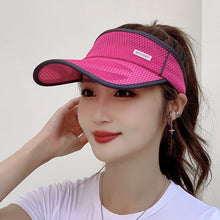 Load image into Gallery viewer, Summer Sports Sun Hats Women Hat Men's Cap Adjustable Sun Visor Uv Protection Empty Top Tennis Running Sunscreen Mesh Brim