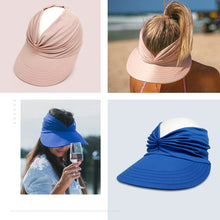 Load image into Gallery viewer, Flexible Adult Hat for Women Anti-UV Wide Brim Visor Hat Easy To Carry Travel Caps Fashion Beach Summer Sun Protection Hats
