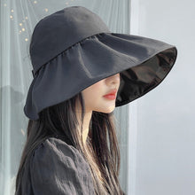 Load image into Gallery viewer, Summer Empty Top Wide Brim Sun Hat For Women Anti UV Sunscreen Bucket Hat Female Sun Protection Outdoor Beach Cap