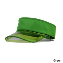 Load image into Gallery viewer, Summer Sun Hats Transparent Visor Caps Topless Empty Sun Visor Cap Hat Ladies Adjustable Topless Beach Trip Cap