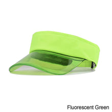 Load image into Gallery viewer, Summer Sun Hats Transparent Visor Caps Topless Empty Sun Visor Cap Hat Ladies Adjustable Topless Beach Trip Cap