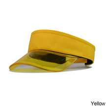 Load image into Gallery viewer, Summer Sun Hats Transparent Visor Caps Topless Empty Sun Visor Cap Hat Ladies Adjustable Topless Beach Trip Cap
