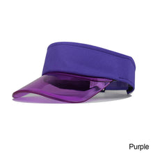 Load image into Gallery viewer, Summer Sun Hats Transparent Visor Caps Topless Empty Sun Visor Cap Hat Ladies Adjustable Topless Beach Trip Cap
