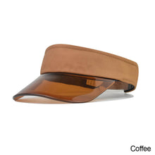 Load image into Gallery viewer, Summer Sun Hats Transparent Visor Caps Topless Empty Sun Visor Cap Hat Ladies Adjustable Topless Beach Trip Cap