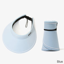 Load image into Gallery viewer, Foldable Sun Hats Female Summer Hat Visors Empty Top Hat Wide Large Brim Beach Hats Beach Protection Caps Women