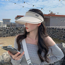 Load image into Gallery viewer, Foldable Sun Hats Female Summer Hat Visors Empty Top Hat Wide Large Brim Beach Hats Beach Protection Caps Women