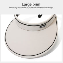 Load image into Gallery viewer, Foldable Sun Hats Female Summer Hat Visors Empty Top Hat Wide Large Brim Beach Hats Beach Protection Caps Women