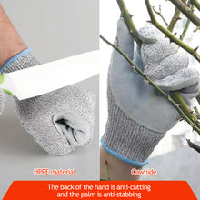 Load image into Gallery viewer, 1Pair Cut Resistant Gloves Finger wrapped Work Gloves Wear-resistant Anti-puncture Anti-skid Kitchen Garden Accessories Anti Cut Gloves
