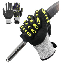 Load image into Gallery viewer, TPR Mechanical Gloves Anti-vibration Anti-smashing Anti-cutting Anti-collision Gloves Outdoor Cycling Rescue Safety Gloves Working Gloves