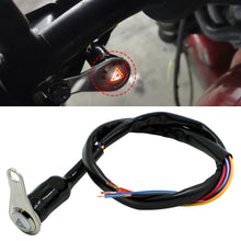 Load image into Gallery viewer, 12V Motorcycle Switch Self-locking Switch Handlebar Mount Push Button ON+OFF with Red LED Light For 6.8mm Handlebar