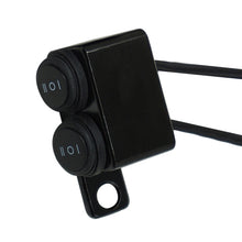 Load image into Gallery viewer, 12V Motorcycle Dual 10mm Mirror Mount Switches Motorbike Headlight Hazard Brake Fog Lights ON-OFF-ON Waterproof 3ways Switch Button