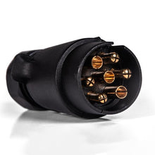 Load image into Gallery viewer, 12V European Trailer Socket Tow Bar 7 Pin Electrics Connector Adapter For RV Vans Caravans Truck Transfer Signal