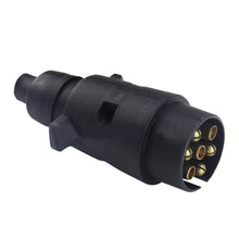 Load image into Gallery viewer, 12V European Trailer Socket Tow Bar 7 Pin Electrics Connector Adapter For RV Vans Caravans Truck Transfer Signal