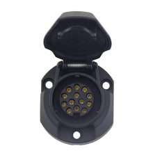 Load image into Gallery viewer, 7Pin/13Pin 12V Electrical Connector Adapter Euro Trailer Socket Car Accessories Caravans 7/13 Pole Tow Bar Towing Socket Plug