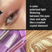 Load image into Gallery viewer, Polarized Eye Shadow Naturally Brightens Micro Shiny Chip Broken Diamond High Gloss Pearlescent Sleeping Silkworm Liquid Eye Shadow