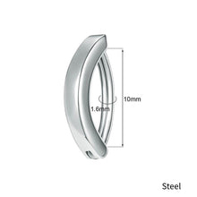 Load image into Gallery viewer, Navel Nail Smooth Stainless Steel Universal Male and Female Navel Button and Navel Ring Piercing Jewelry