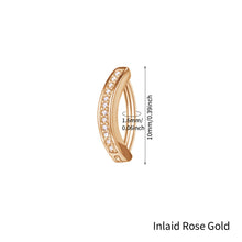 Load image into Gallery viewer, Navel Nail Smooth Stainless Steel Personality Fried Dough Twists Universal Navel Button Navel Ring Piercing Jewelry