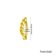 Load image into Gallery viewer, Navel Nail Smooth Stainless Steel Personality Fried Dough Twists Universal Navel Button Navel Ring Piercing Jewelry