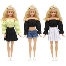 Load image into Gallery viewer, 1pc Clothes for Barbie Doll Fashion Outfits Wear Casual Dress Shirt Skirt Clothes Accessories for 11.8inch Doll Girl Gift Toy