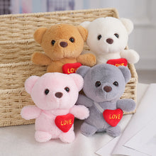 Load image into Gallery viewer, 1pc Heart Bear Plush Toy Cute Bear Toys Key Chain Pendant Valentine's Day Gifts Children Kids Toy Wedding Gifts