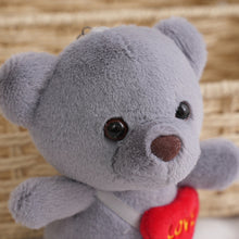 Load image into Gallery viewer, 1pc Heart Bear Plush Toy Cute Bear Toys Key Chain Pendant Valentine's Day Gifts Children Kids Toy Wedding Gifts