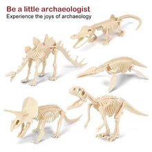 Load image into Gallery viewer, Simulation Dinosaur Fossil Plastic Skeleton Model Children's DIY Handmade Dinosaur Skeleton Assembly Kit Tyrannosaurus Rex Model