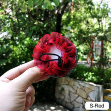 Load image into Gallery viewer, Dot Girl Women Bun Cover Snood Hair Net Nets Latin Ballet Dance Skating Crochet Snoods Hair Accessories