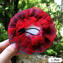 Load image into Gallery viewer, Dot Girl Women Bun Cover Snood Hair Net Nets Latin Ballet Dance Skating Crochet Snoods Hair Accessories