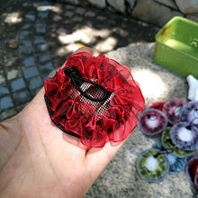 Load image into Gallery viewer, Dot Girl Women Bun Cover Snood Hair Net Nets Latin Ballet Dance Skating Crochet Snoods Hair Accessories