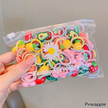 Load image into Gallery viewer, 20pcs/bag Cute Children Elastic Hair Bands for Kids Girls Cartoon Bow Scrunchies Hair Rope Sweet Hair Circle Baby Hair Accessories