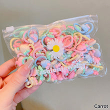 Load image into Gallery viewer, 20pcs/bag Cute Children Elastic Hair Bands for Kids Girls Cartoon Bow Scrunchies Hair Rope Sweet Hair Circle Baby Hair Accessories