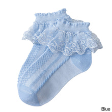 Load image into Gallery viewer, New Summer Baby Girls Kids Mesh Socks Lace Ruffle Frilly Ankle Short Sock Breathable Princess Children Girl Dance Socks