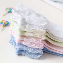 Load image into Gallery viewer, New Summer Baby Girls Kids Mesh Socks Lace Ruffle Frilly Ankle Short Sock Breathable Princess Children Girl Dance Socks