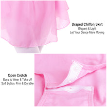Load image into Gallery viewer, Girls Double V-Neck Yarn Sleeve One-Piece Suit Daily Dance Body Training Performance Suit Ballet Separate Suit