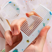 Load image into Gallery viewer, Cute Household Children's Cartoon Hair Comb Two-Piece Set Primary School Students Portable Smooth Hair Plastic Comb