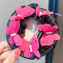 Load image into Gallery viewer, Ballet Latin Dance Hairnet Butterfly Flower Style Daily Body Training Dance Grade Performance Hair Pocket Children's Balls Head Artifact