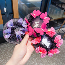 Load image into Gallery viewer, Ballet Latin Dance Hairnet Butterfly Flower Style Daily Body Training Dance Grade Performance Hair Pocket Children's Balls Head Artifact