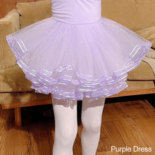 Load image into Gallery viewer, Girls Kids Ballet Dress Gymnastics Leotards Short Sleeve Ballet Dancewear Skirts Cotton Spandex Gym Children Leotards