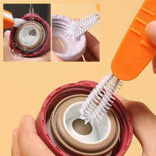 Load image into Gallery viewer, Mini Milk Bottle Thermal Cup Cleaning Brush Multipurpose Bottle Gap Cleaner Brush Groove Gap Cleaning Brush Portable Travel Cleaner Brush