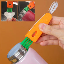 Load image into Gallery viewer, Mini Milk Bottle Thermal Cup Cleaning Brush Multipurpose Bottle Gap Cleaner Brush Groove Gap Cleaning Brush Portable Travel Cleaner Brush