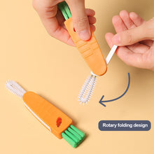 Load image into Gallery viewer, Mini Milk Bottle Thermal Cup Cleaning Brush Multipurpose Bottle Gap Cleaner Brush Groove Gap Cleaning Brush Portable Travel Cleaner Brush