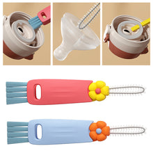 Load image into Gallery viewer, Mini Milk Bottle Thermal Cup Cleaning Brush Multipurpose Bottle Gap Cleaner Brush Groove Gap Cleaning Brush Portable Travel Cleaner Brush