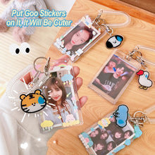 Load image into Gallery viewer, Kpop Photocard Holder Acrylic Credit ID Bank Card Photo Display Holder Bus Subway Card Protective Case Pendant Gift