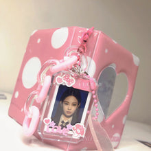 Load image into Gallery viewer, 1inch Kpop Photocard Holder Acrylic Credit ID Bank Card Photo Display Holder Bus Subway Card Protective Case Pendant Gift